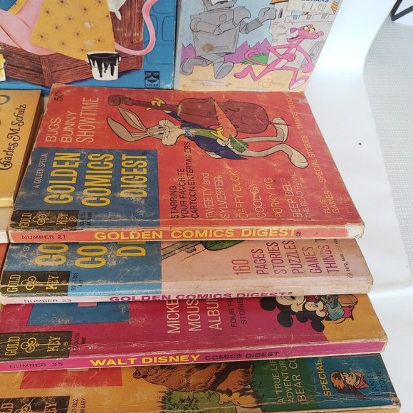 Vintage Book Lot of 17 - Charlie Brown Walt Disney Snagglepuss pink panther + B1 - Picture 4 of 7